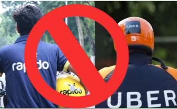 सरकारचा मोठा निर्णय! ओला-उबर-रॅपिडोच्या बाईक टॅक्सी सेवेला धक्का !