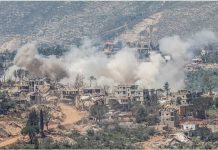 दक्षिण लेबनॉनमध्ये इस्रायली हल्ले: पाच ठार, तिघे बचावकार्यकर्ते मृत