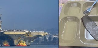 पश्चिम आशियातील तैनात अमेरिकन युद्धनौकांवर अन्नटंचाई; सैनिकांमध्ये नाराजी वाढली