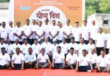 गोकुळ मध्ये जागतिक योग दिन मोठ्या उत्साहात साजरा…
